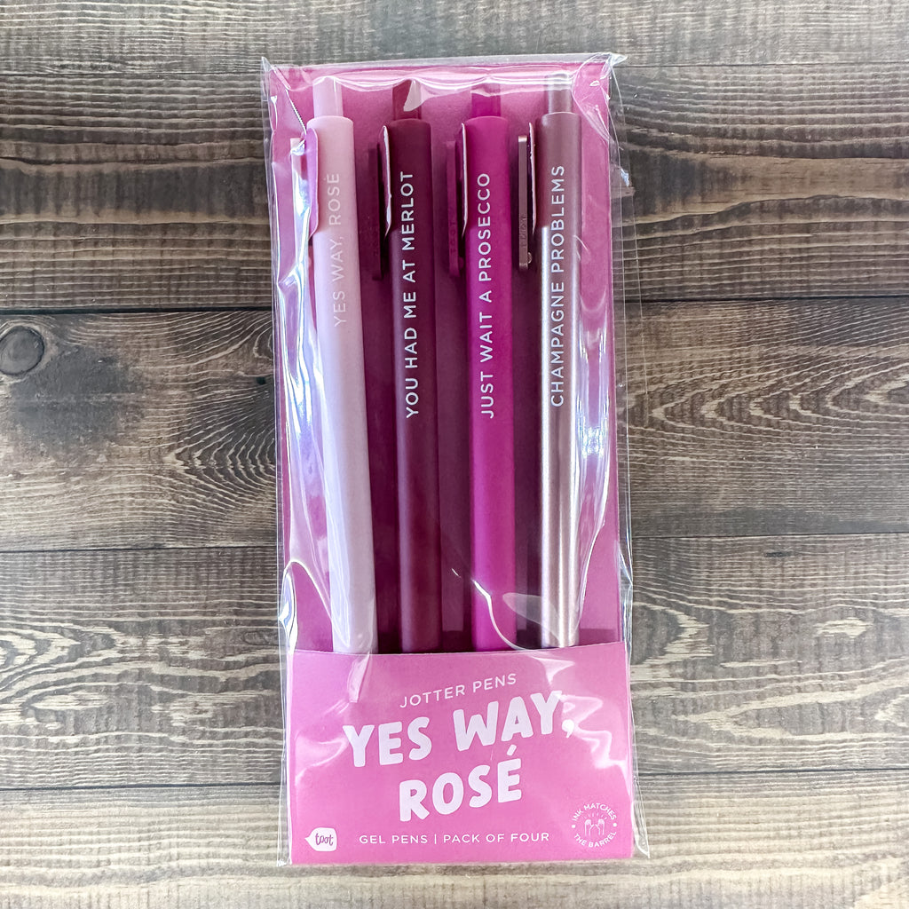 Yes Way, Rose Jotter Pens Set of 4 - Lyla's: Clothing, Decor & More - Plano Boutique