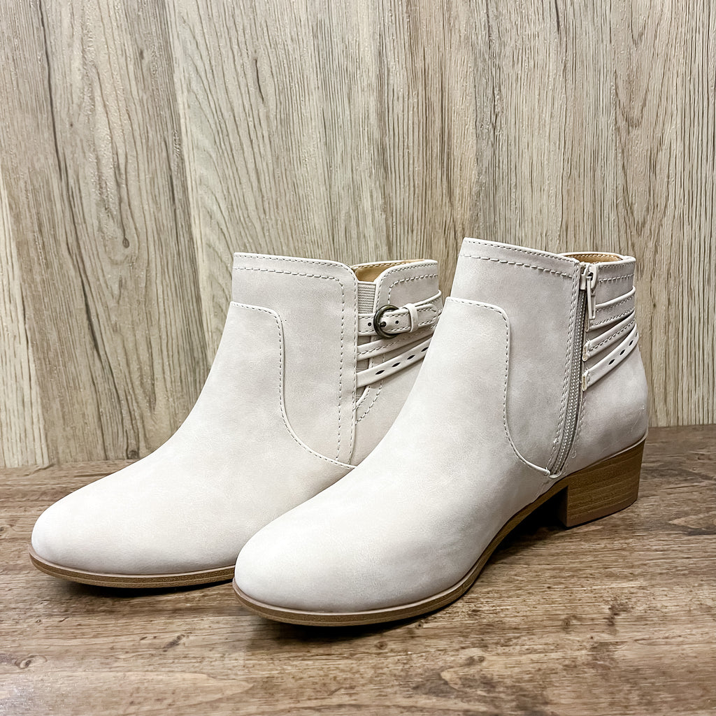 Boyet Clay Ankle Strap Detail Bootie - Lyla's: Clothing, Decor & More - Plano Boutique