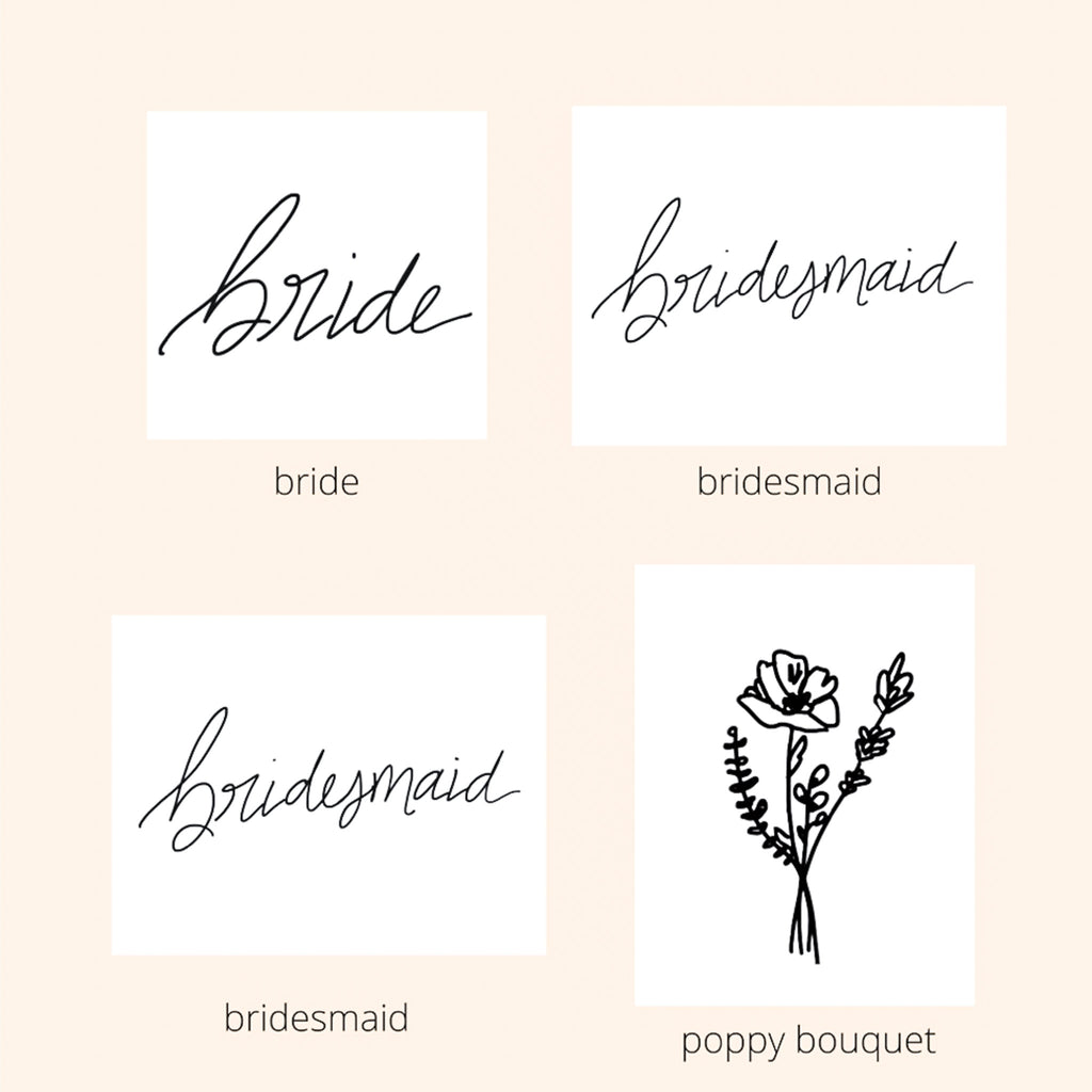 Words of A Season Temporary Tattoo - Bridal Pack - Lyla's: Clothing, Decor & More - Plano Boutique
