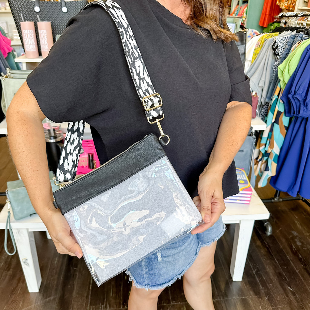 Clear Crossbody in Black - Lyla's: Clothing, Decor & More - Plano Boutique