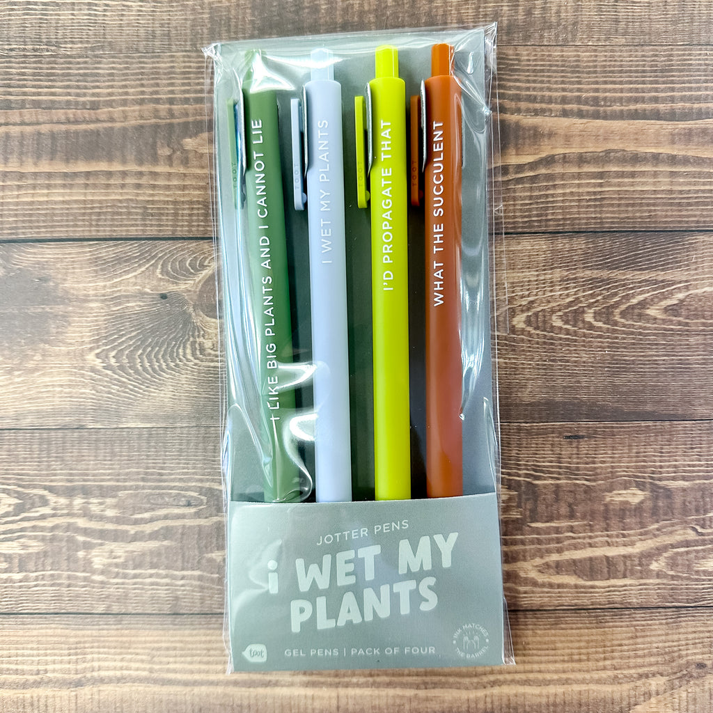 I Wet My Plants Jotter Pens Set of 4 - Lyla's: Clothing, Decor & More - Plano Boutique