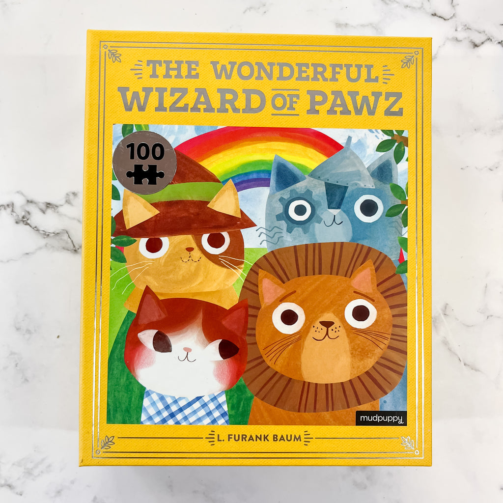 The Wonderful Wizard of Pawz Bookish Cats 100 Piece Puzzle - Lyla's: Clothing, Decor & More - Plano Boutique