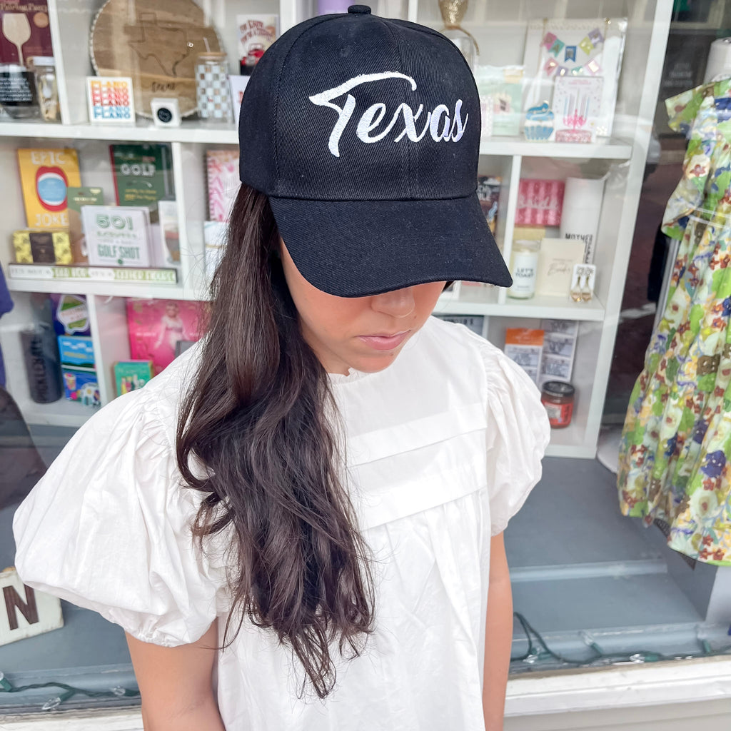 Texas Black Hat - Lyla's: Clothing, Decor & More - Plano Boutique