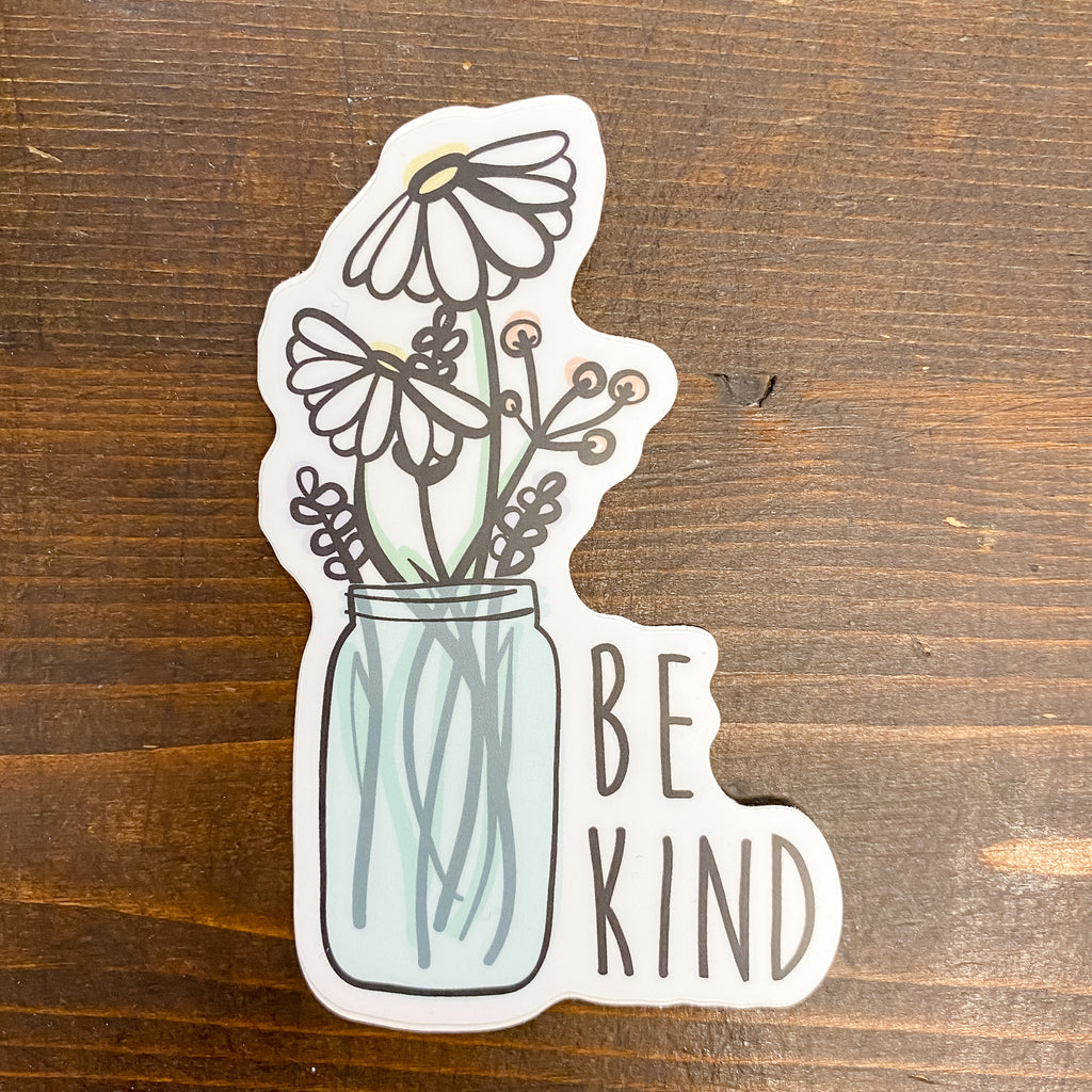 Be Kind Plant Sticker - Lyla's: Clothing, Decor & More - Plano Boutique