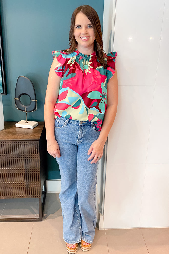 Got To Have Magenta Floral Print Top - Lyla's: Clothing, Decor & More - Plano Boutique