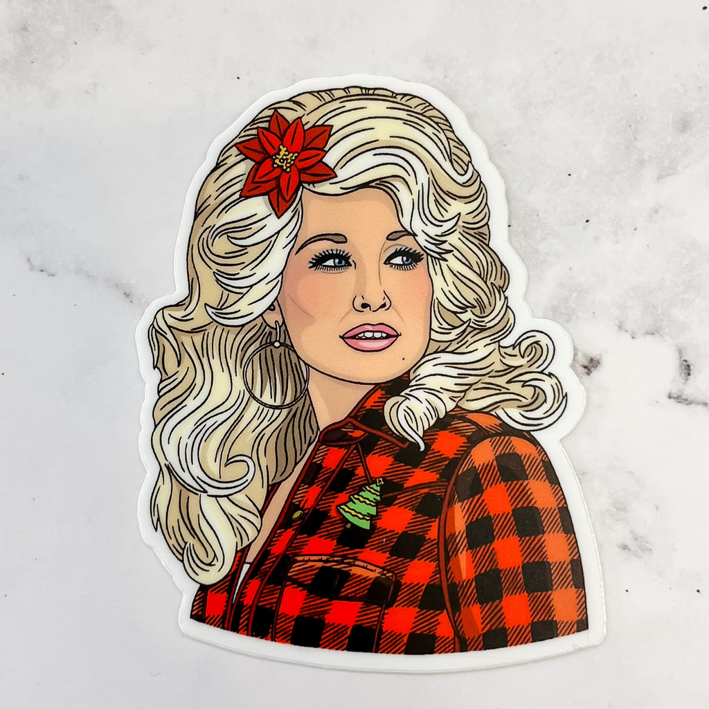 Dolly Parton Christmas Sticker - Lyla's: Clothing, Decor & More - Plano Boutique