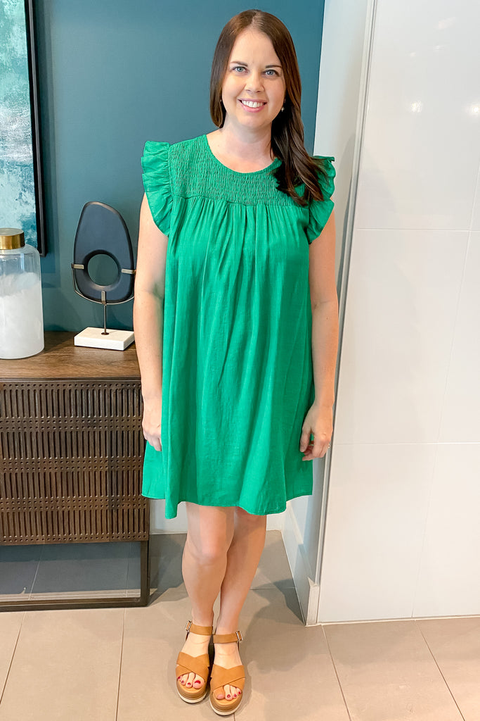 Everywhere with You Kelly Green Dress - Lyla's: Clothing, Decor & More - Plano Boutique
