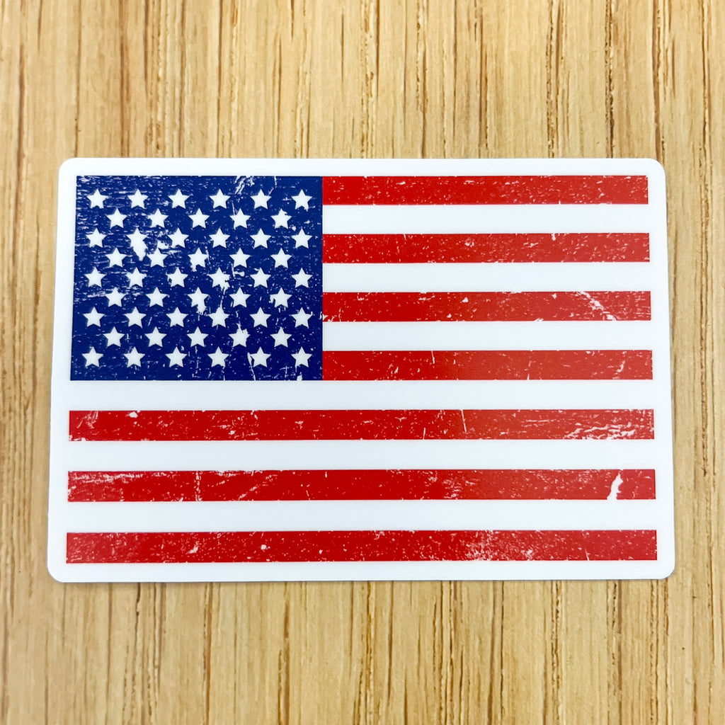 American Flag Sticker - Lyla's: Clothing, Decor & More - Plano Boutique