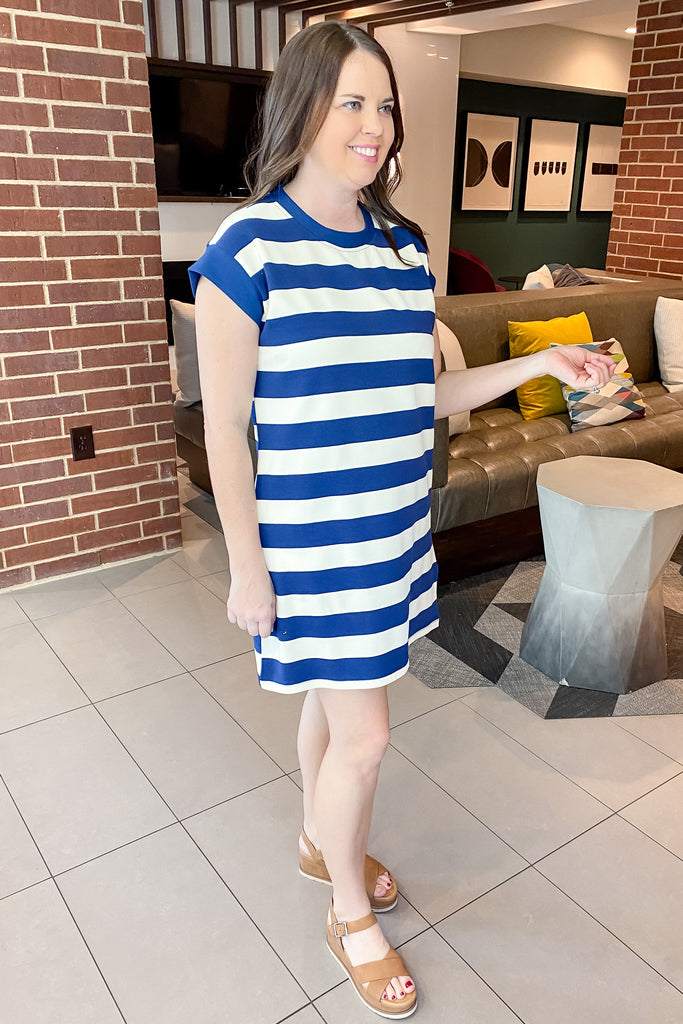 Going for It Striped Dress - Lyla's: Clothing, Decor & More - Plano Boutique