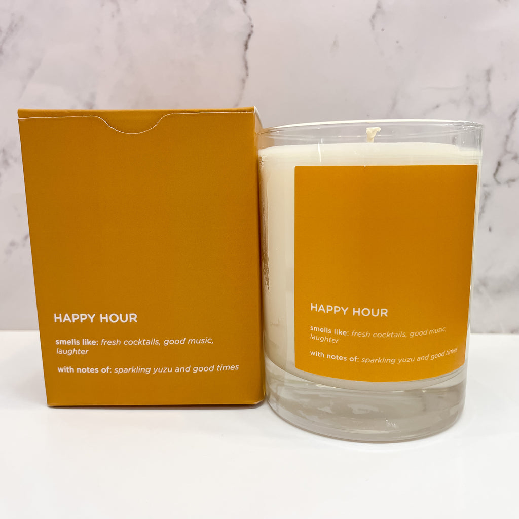 Happy Hour Rocks Glass Candle - Lyla's: Clothing, Decor & More - Plano Boutique