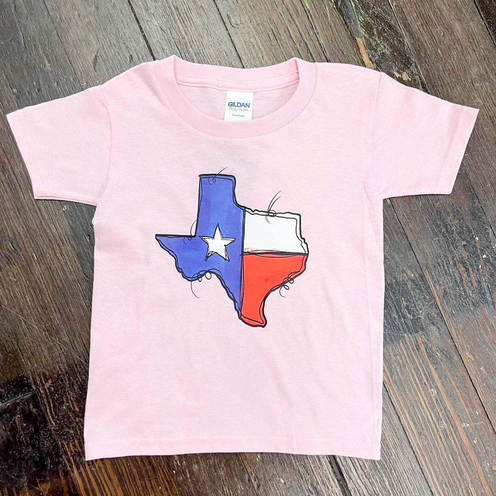 Texas Pink Kids Top - Lyla's: Clothing, Decor & More - Plano Boutique