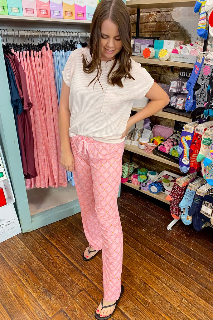 Texas Pride Pink Sleep Pants - Lyla's: Clothing, Decor & More - Plano Boutique