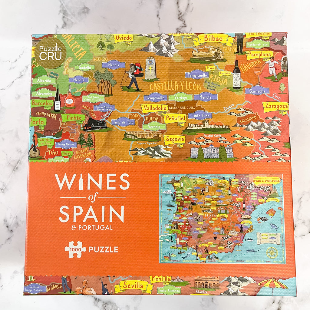Wines Of Spain & Portugal Puzzle by Ginger Fox - Lyla's: Clothing, Decor & More - Plano Boutique