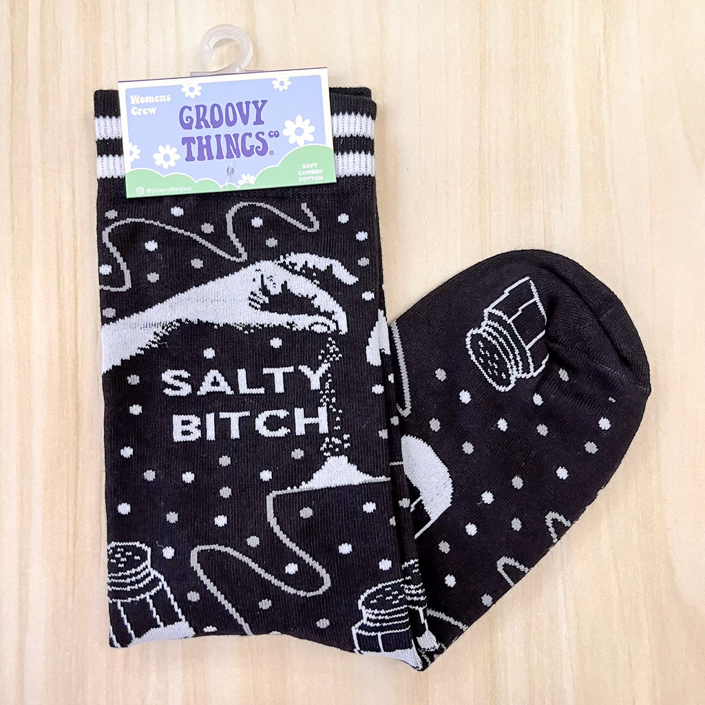 Salty Bitch Womens Crew Socks - Lyla's: Clothing, Decor & More - Plano Boutique