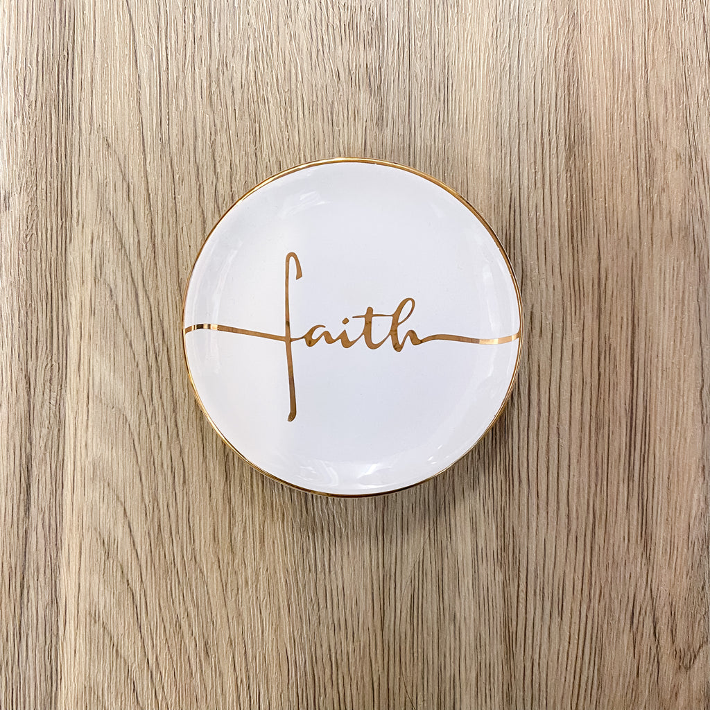 Faith Trinket Tray - Lyla's: Clothing, Decor & More - Plano Boutique