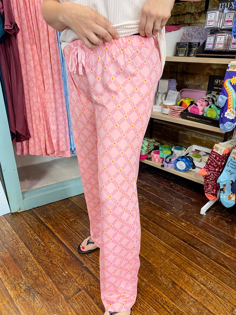 Texas Pride Pink Sleep Pants - Lyla's: Clothing, Decor & More - Plano Boutique