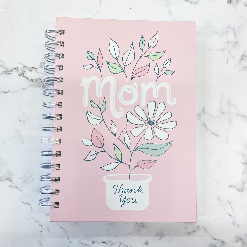 Thank You Mom Pink and White Daisy Journal - Lyla's: Clothing, Decor & More - Plano Boutique