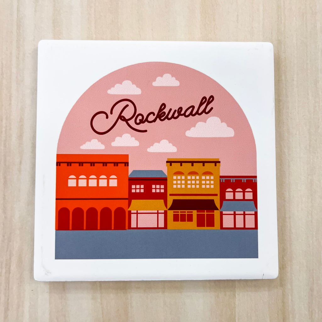 Rockwall Small Town Coaster - Lyla's: Clothing, Decor & More - Plano Boutique
