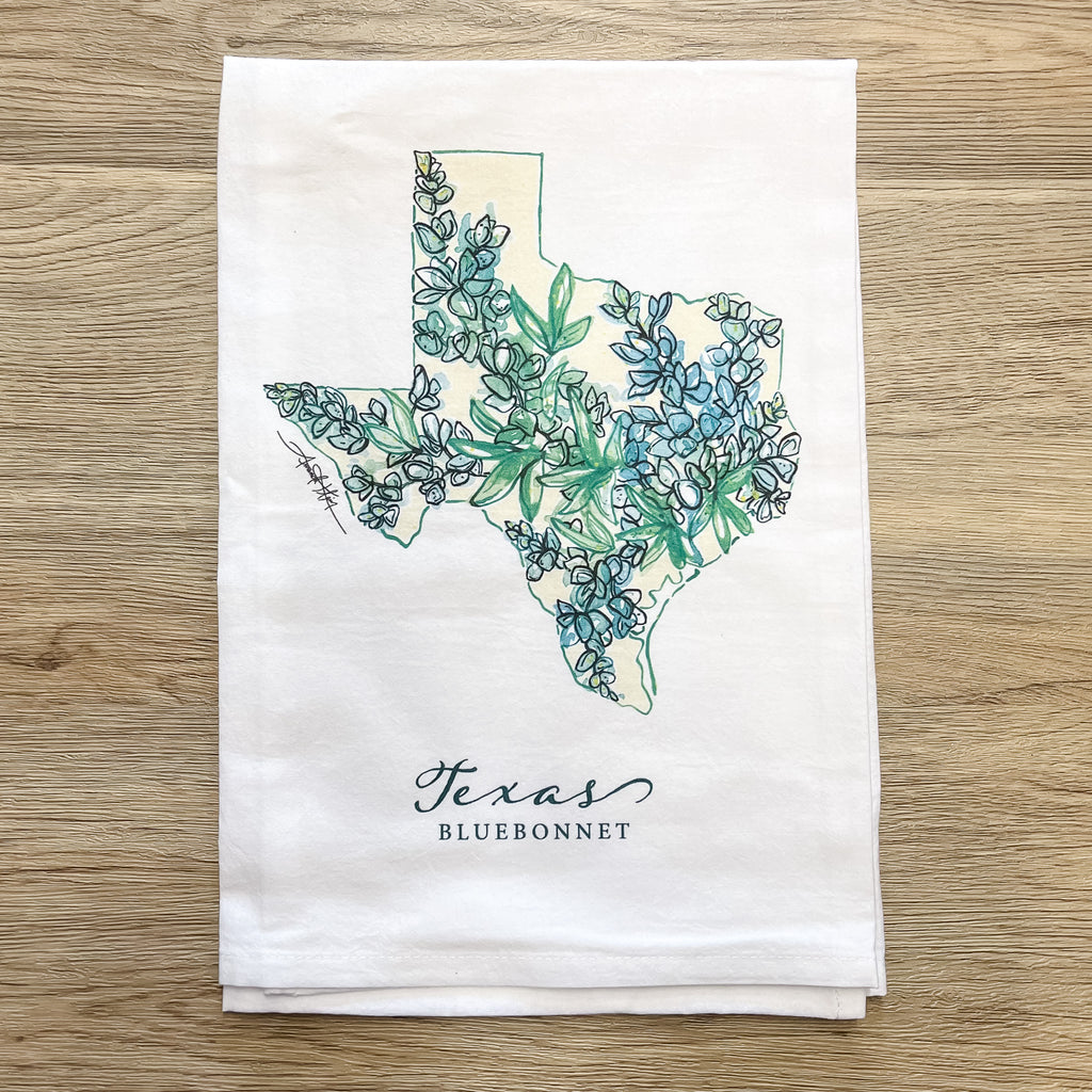 Texas Flour Sack Tea Towel by Amanda Klein - Lyla's: Clothing, Decor & More - Plano Boutique