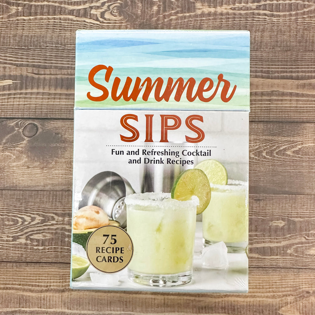 Summer Sips: Fun and Refreshing Cocktail and Drink Recipes (Seasonal Cocktail Recipes Card Set) - Lyla's: Clothing, Decor & More - Plano Boutique