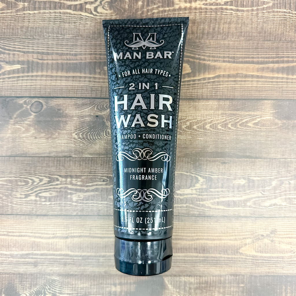 The Man Bar - 2 in 1 Shampoo Conditioner Midnight Amber - Lyla's: Clothing, Decor & More - Plano Boutique