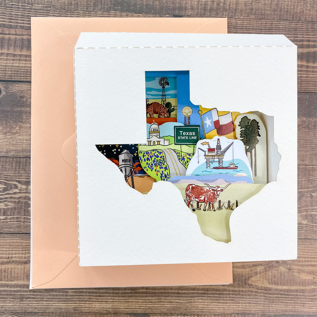 Texas Pop Up Card by Make a Scene - Lyla's: Clothing, Decor & More - Plano Boutique
