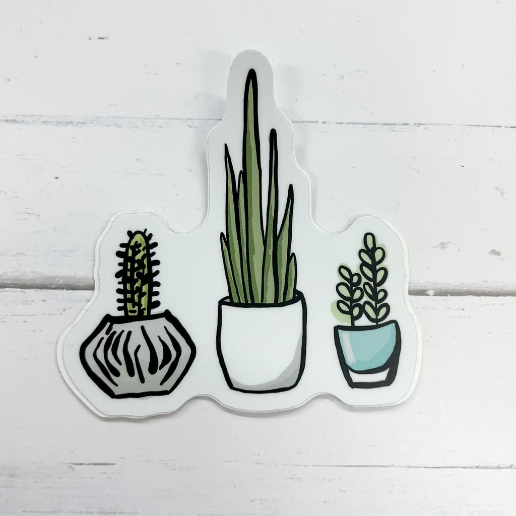 Potted Plants Sticker - Lyla's: Clothing, Decor & More - Plano Boutique