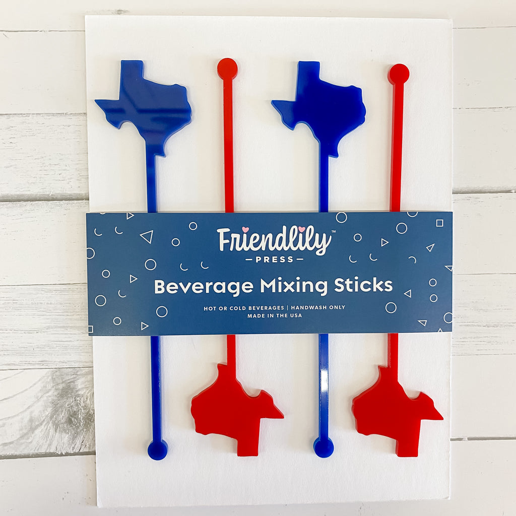 Texas Drink Stirrer by Friendlily Press - Lyla's: Clothing, Decor & More - Plano Boutique