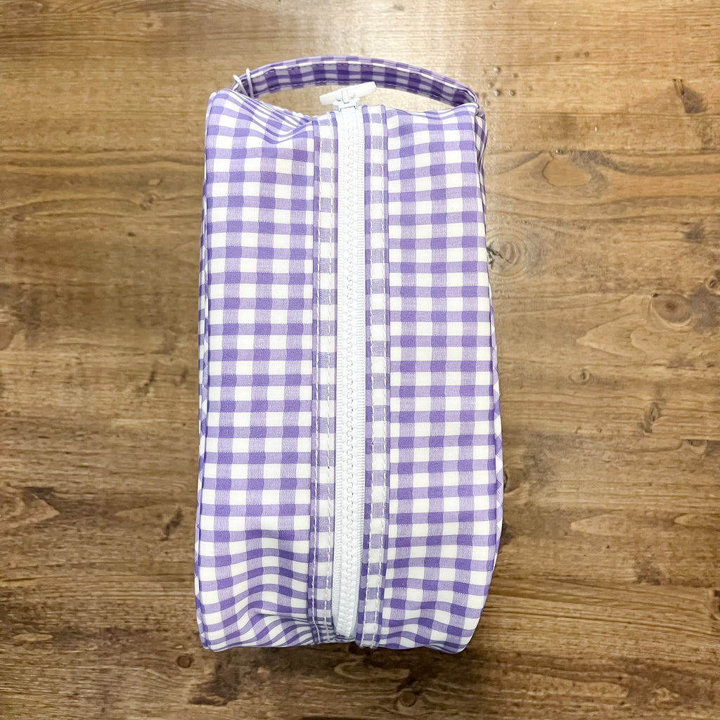 Lavender Gingham Stowaway by TRVL design - Lyla's: Clothing, Decor & More - Plano Boutique