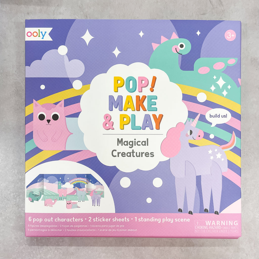 Pop! Make & Play Magical Creatures Activity Scene by OOLY - Lyla's: Clothing, Decor & More - Plano Boutique
