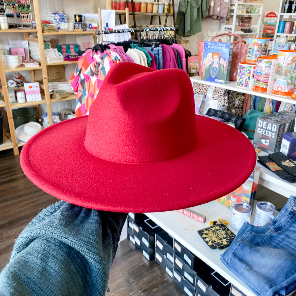 Scarlet Red Rancher Hat - Lyla's: Clothing, Decor & More - Plano Boutique