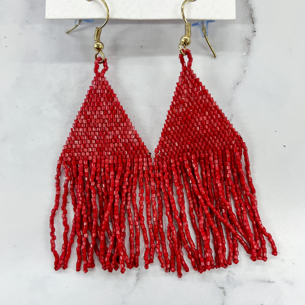 Scarlet Petite Fringe Earrings by Ink & Alloy - Lyla's: Clothing, Decor & More - Plano Boutique