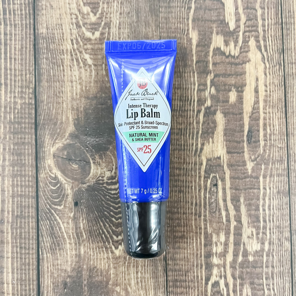 Jack Black - Intense Therapy Lip Balm SPF 25 with Natural Mint & Shea Butter - Lyla's: Clothing, Decor & More - Plano Boutique