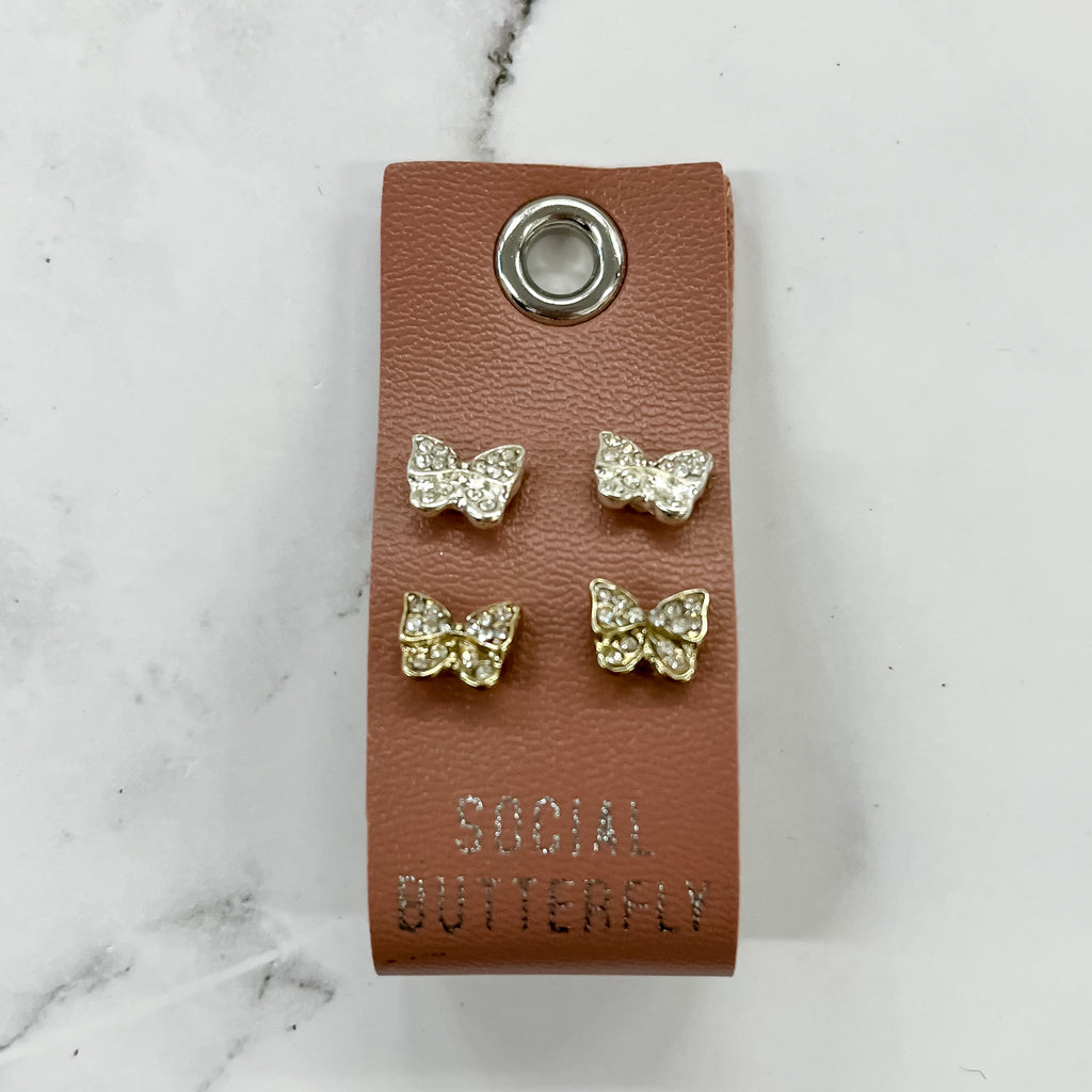 Social Butterfly Earring Set - Lyla's: Clothing, Decor & More - Plano Boutique