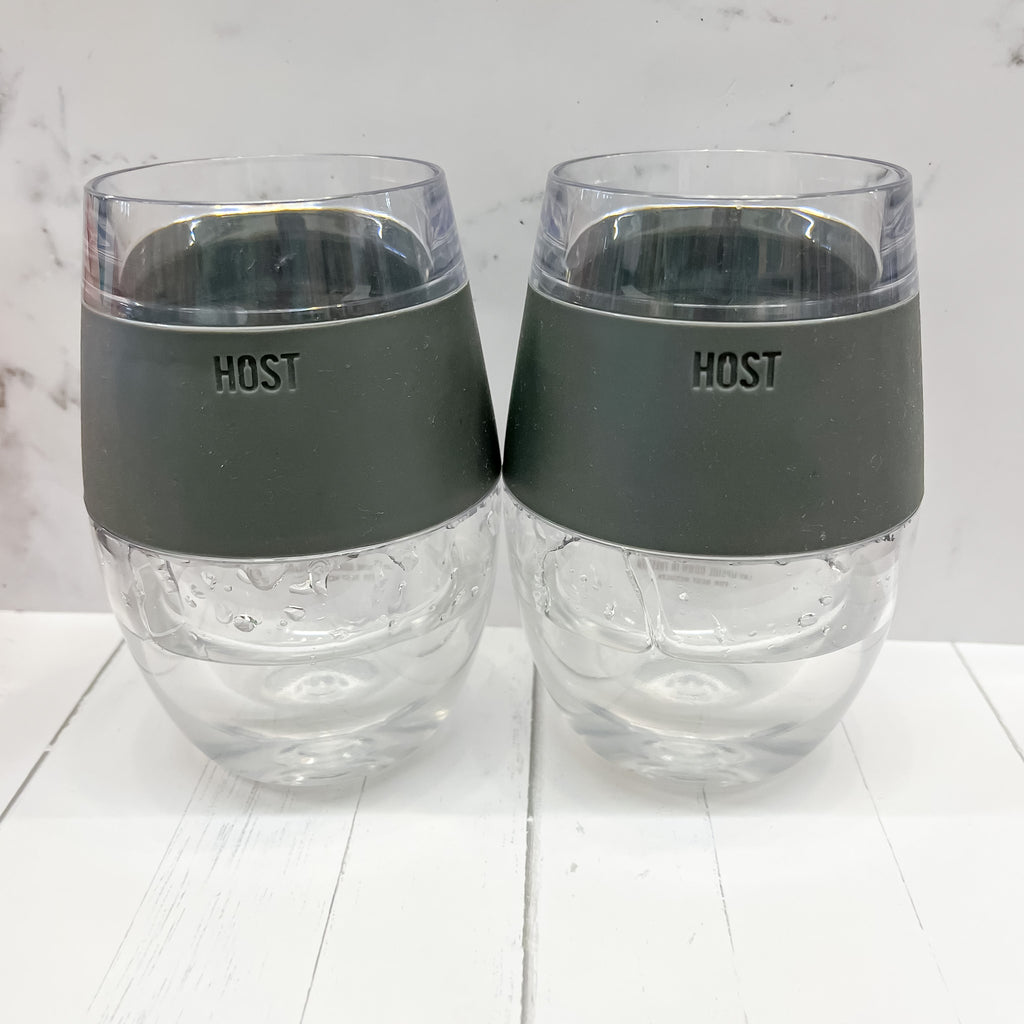 HOST Wine Freeze Cup Set in Grey - Lyla's: Clothing, Decor & More - Plano Boutique
