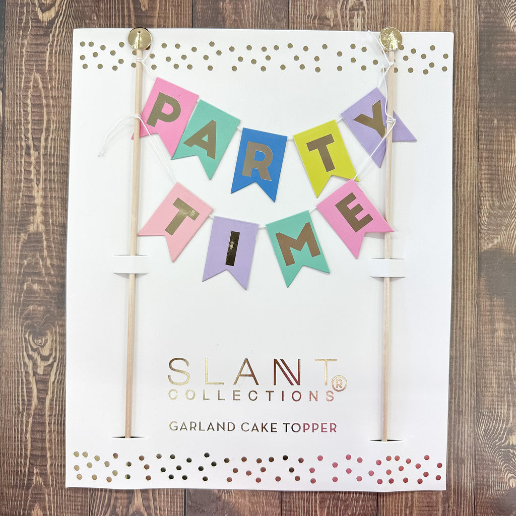Party Time Garland Cake Topper - Lyla's: Clothing, Decor & More - Plano Boutique
