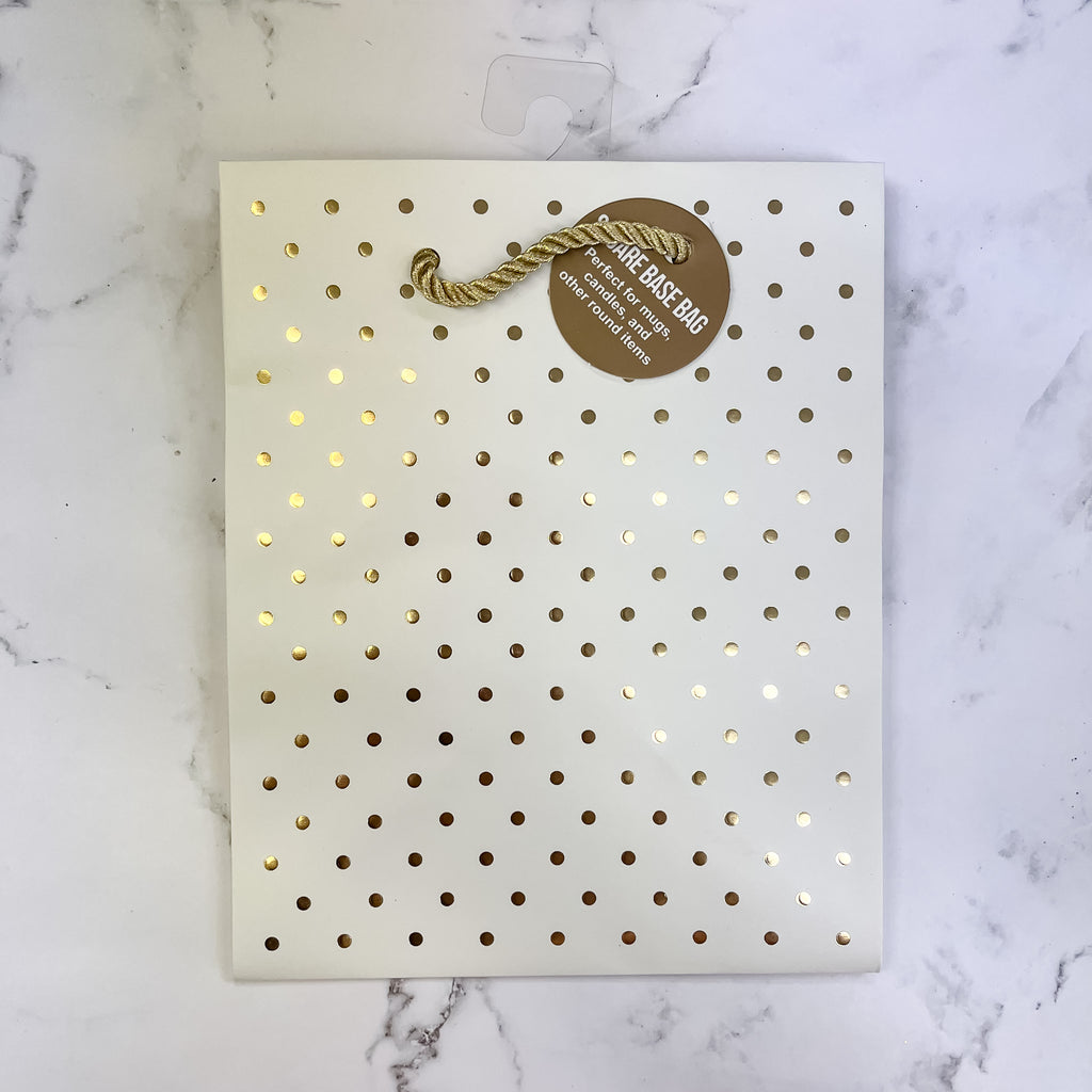 Gold Dot Square Small Swiss Bag - Ivory - Lyla's: Clothing, Decor & More - Plano Boutique