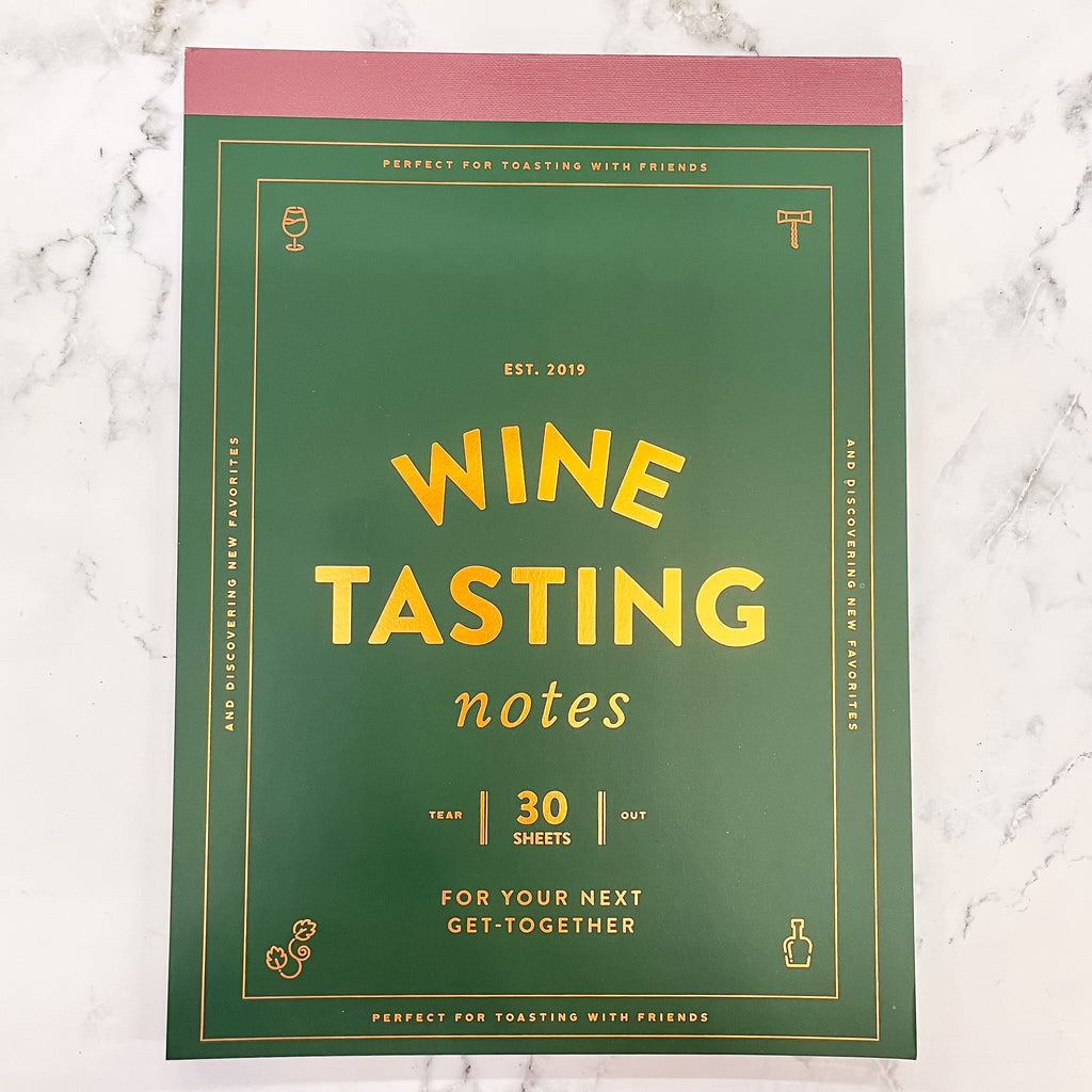 Wine Tasting Notes: 30 tear-out sheets for your next get-together - Lyla's: Clothing, Decor & More - Plano Boutique