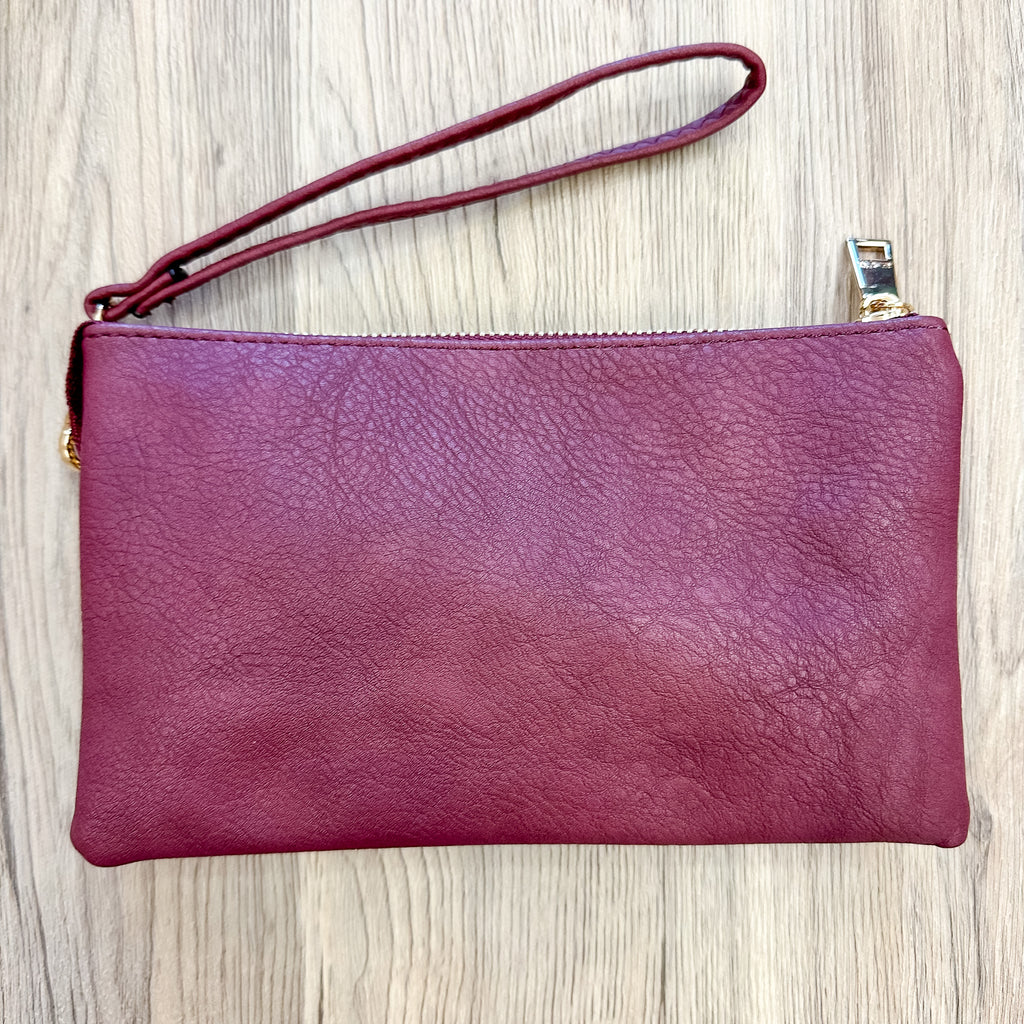 Jen & Co Riley Crossbody Handbag - Maroon - Lyla's: Clothing, Decor & More - Plano Boutique