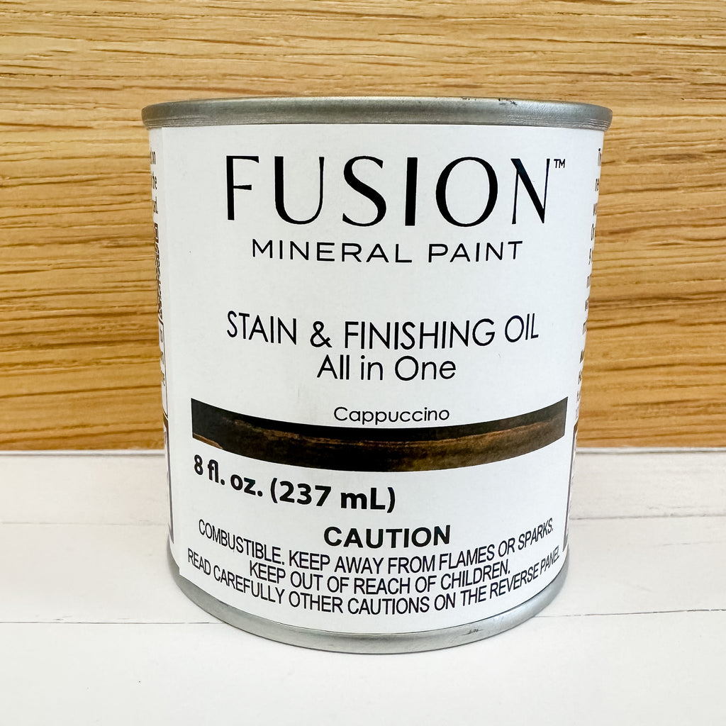 Fusion Mineral Paint  Stain and Finishing Oil: Cappuccino - Lyla's: Clothing, Decor & More - Plano Boutique