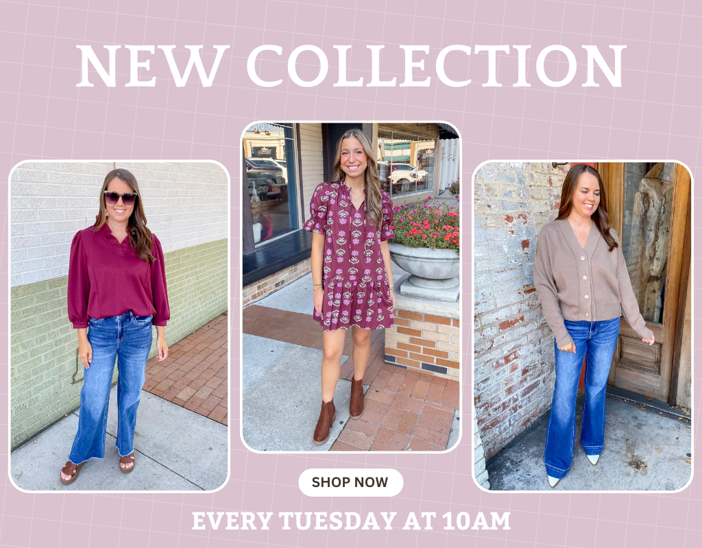 New arrivals drop every Tuesday at Lyla’s Clothing & Gifts! Shop the latest styles in Downtown Plano, Rockwall, or online. Find fresh outfit inspo perfect for every woman’s wardrobe!