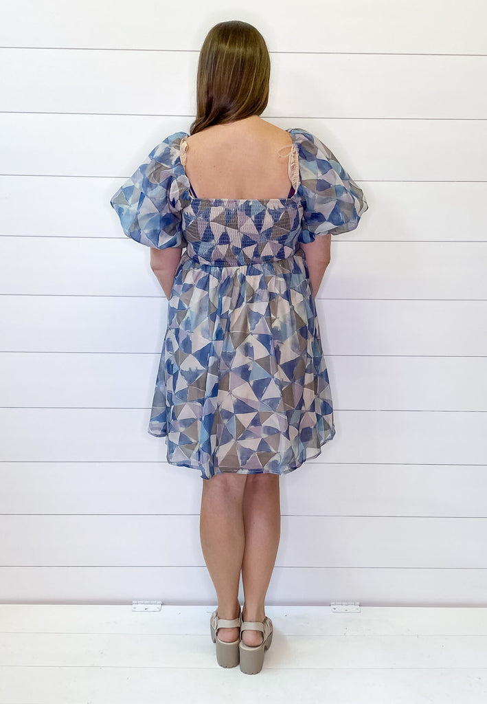 Wish Upon a Midnight Blue Print Dress - Lyla's: Clothing, Decor & More - Plano Boutique