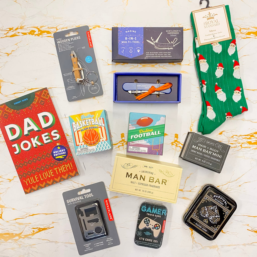 Find standout Christmas gifts for him at Lyla’s Clothing & Gifts. Located in Downtown Plano, Downtown Rockwall and online! Explore Lyla’s Man Cave, a curated collection filled with gift-worthy finds for husbands, dads, brothers, and fathers-in-law. From fun extras to thoughtful picks, Lyla’s makes finding the right gift feel effortless this holiday season.