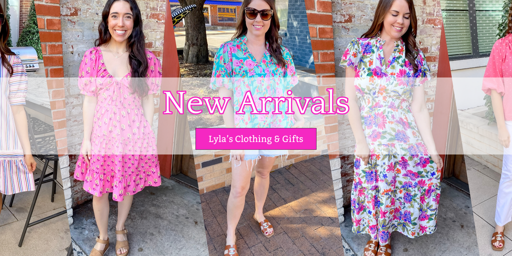 Summer styles have arrived at Lyla’s Clothing & Gifts! Shop the latest fashion finds in Downtown Plano, Rockwall, or online. Fresh looks dropping weekly—perfect for your sunny-day wardrobe! 