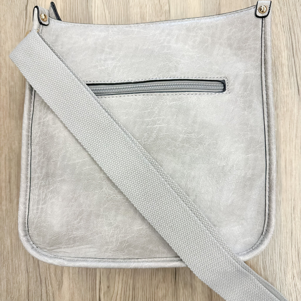 Jen & Co Posie Crossbody Handbag - Light Grey - Lyla's: Clothing, Decor & More - Plano Boutique