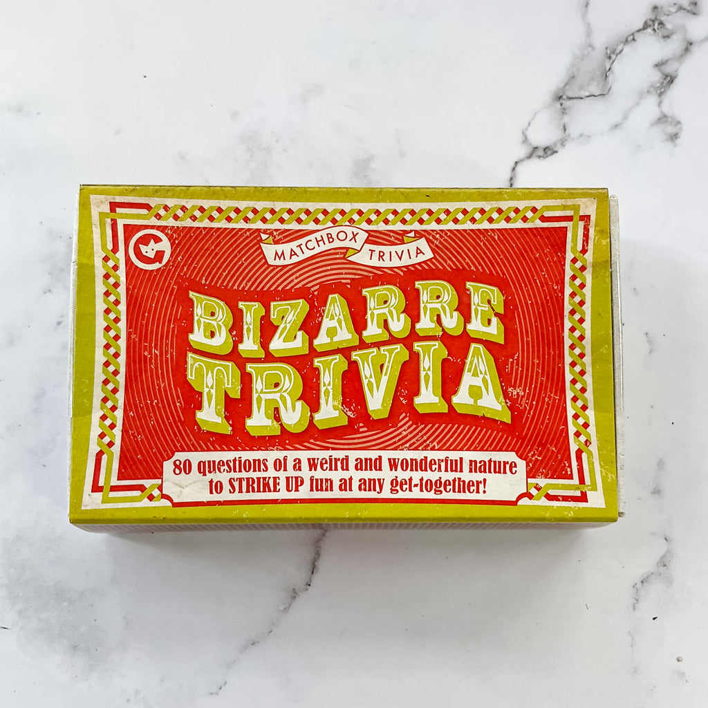 Bizarre Trivia Matchbox Game by Ginger Fox - Lyla's: Clothing, Decor & More - Plano Boutique