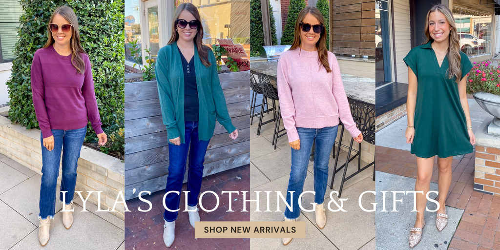 New arrivals drop every Tuesday at Lyla’s Clothing & Gifts! Shop the latest styles in Downtown Plano, Rockwall, or online. Find fresh outfit inspo perfect for every woman’s wardrobe!