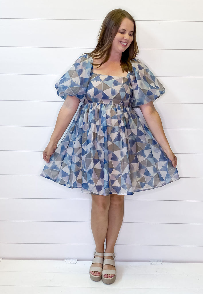 Wish Upon a Midnight Blue Print Dress - Lyla's: Clothing, Decor & More - Plano Boutique