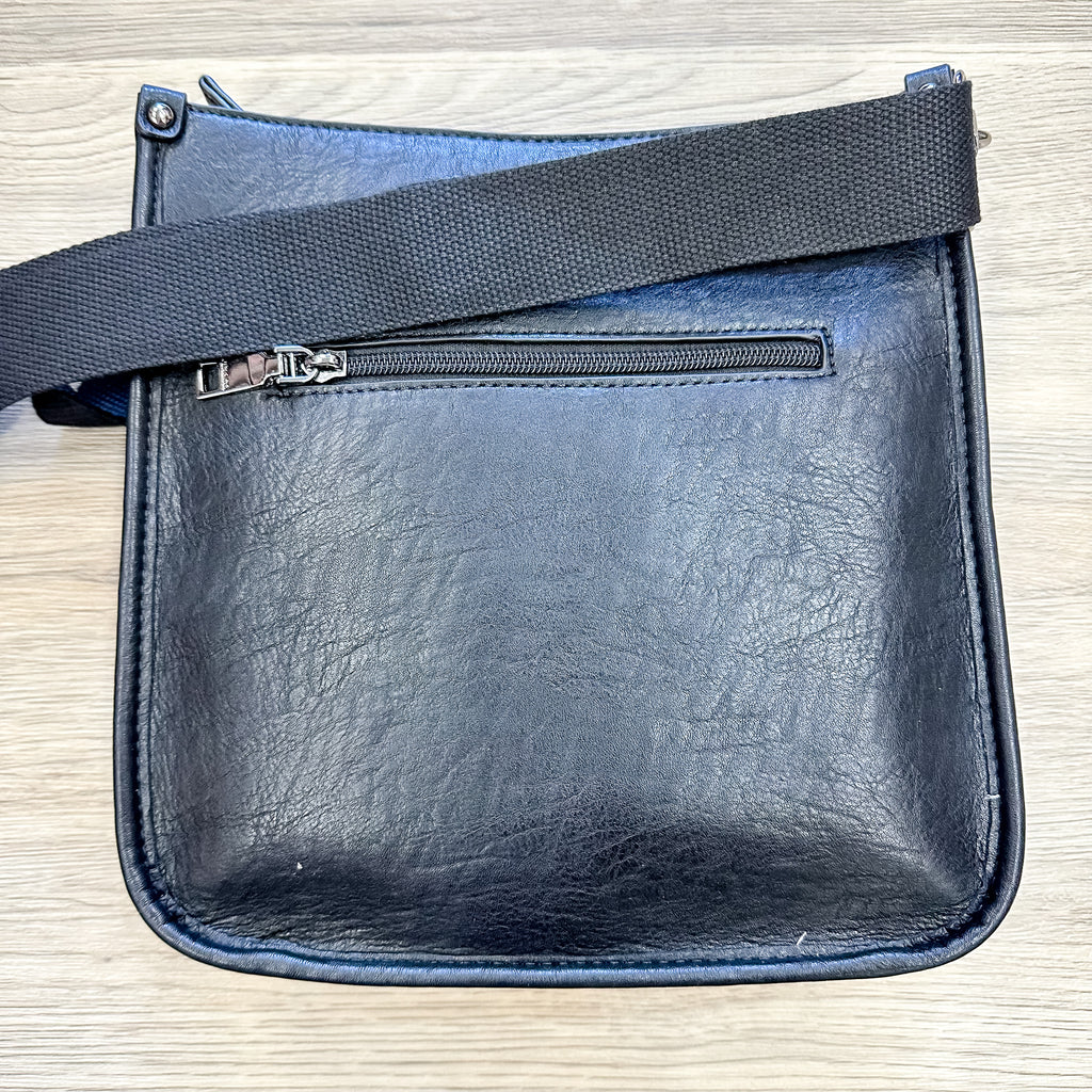 Jen & Co Posie Crossbody Handbag - Black - Lyla's: Clothing, Decor & More - Plano Boutique