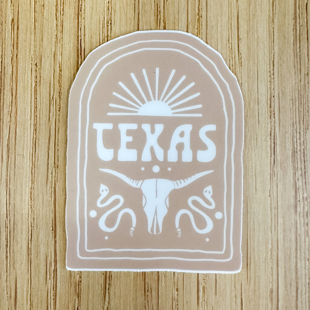 Texas Print Sticker - Lyla's: Clothing, Decor & More - Plano Boutique